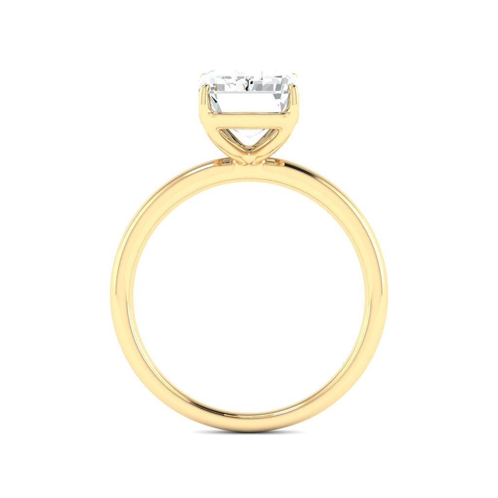 Lab Grown 3 Carat Diamond Ring in 14K Yellow Gold – VVS2 Clarity, D Color